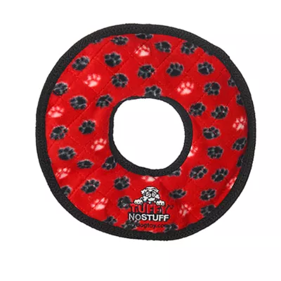 Product TUFFY® No Stuff Ultimate Ring Red Paw Dog Toy