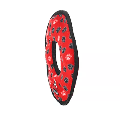 Product TUFFY® No Stuff Ultimate Ring Red Paw Dog Toy