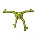 Product TUFFY® Alien Themed Dog Toy- Green Legs