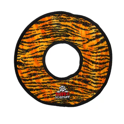 Product TUFFY® No Stuff Mega Ringer Tiger-Striped Dog Toy
