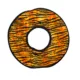 Product TUFFY® No Stuff Mega Ringer Tiger-Striped Dog Toy