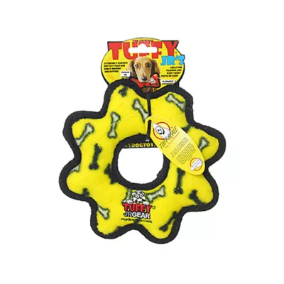Product TUFFY® JR Gear Ring Yellow Bone Dog Toy