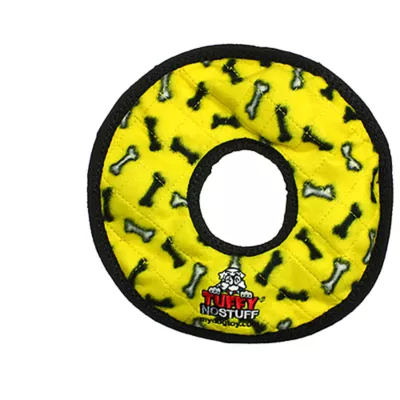 Product TUFFY® No Stuff Ultimate Ring Yellow Bone Dog Toy