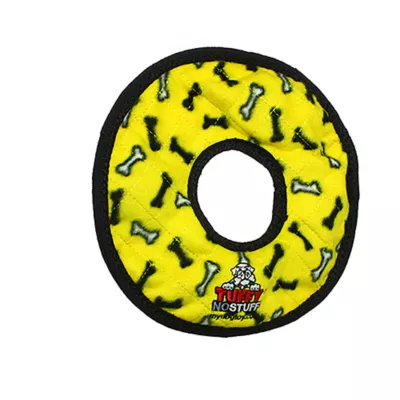 Product TUFFY® No Stuff Ultimate Ring Yellow Bone Dog Toy