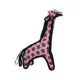 Product TUFFY® JR Zoo Pink Giraffe Dog Toy