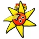 Product TUFFY® Alien Ball Flower Red Dog Toy