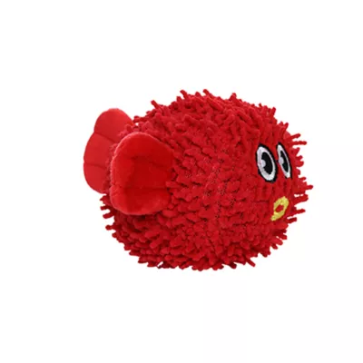 Product MIGHTY JR Microfiber Ball Red Blowfish Dog Toy