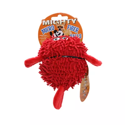 Product MIGHTY JR Microfiber Ball Red Blowfish Dog Toy