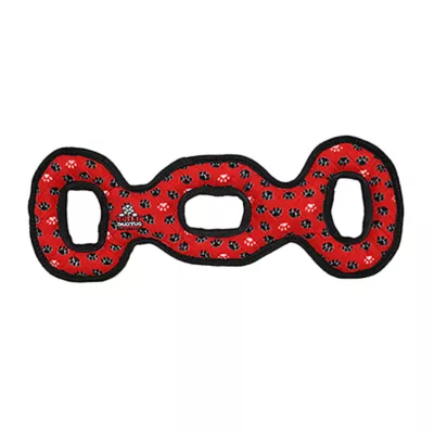 Product TUFFY® Ultimate 3-Way Tug Red Paw Dog Toy