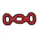 Product TUFFY® Ultimate 3-Way Tug Red Paw Dog Toy
