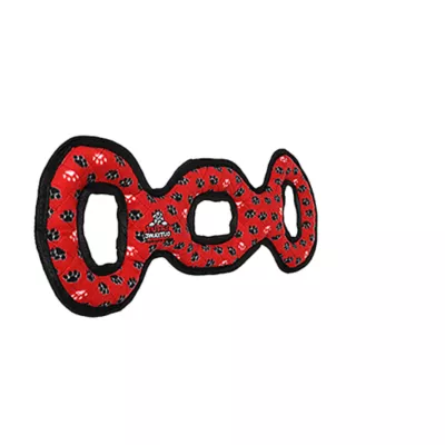 Product TUFFY® Ultimate 3-Way Tug Red Paw Dog Toy