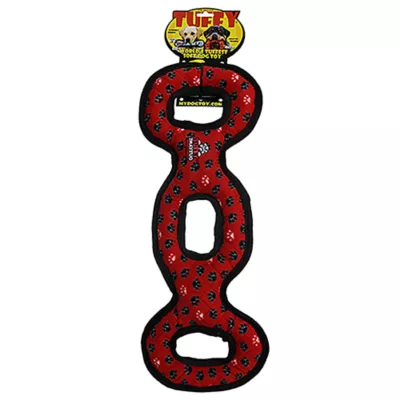 Product TUFFY® Ultimate 3-Way Tug Red Paw Dog Toy