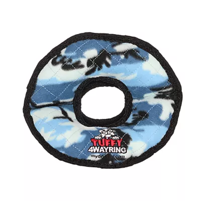 Product TUFFY® Ultimate 4-Way Ring Blue Camo Dog Toy