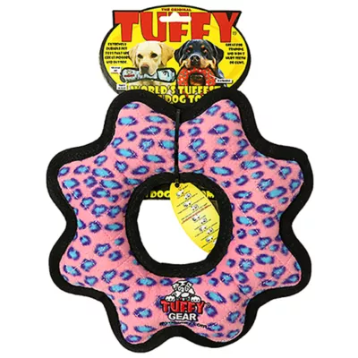 Product TUFFY® Ultimate Gear Ring Pink Leopard Dog Toy