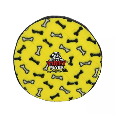 Product TUFFY® Ultimate Flyer Yellow Bone Dog Toy