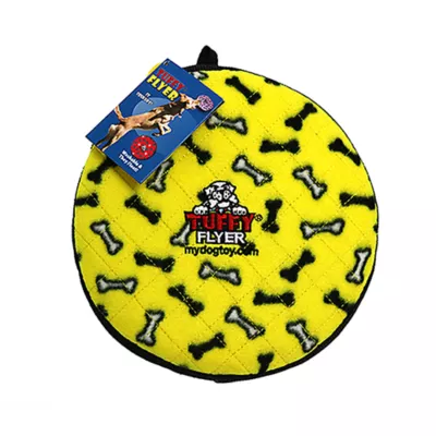 Product TUFFY® Ultimate Flyer Yellow Bone Dog Toy