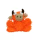 Product MIGHTY JR Microfiber Ball Bull Orange Dog Toy