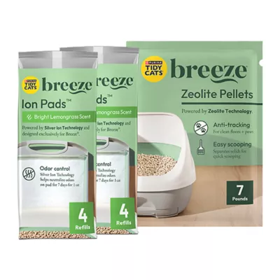 Product Purina® Tidy Cats Breeze Cat Litter Box Mega Refill Bundle Pack Pads & Pellets - 7lb, 8 Count