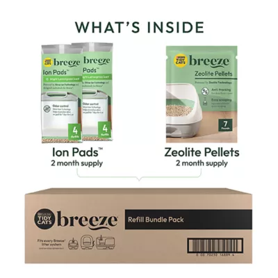 Product Purina® Tidy Cats Breeze Cat Litter Box Mega Refill Bundle Pack Pads & Pellets - 7lb, 8 Count