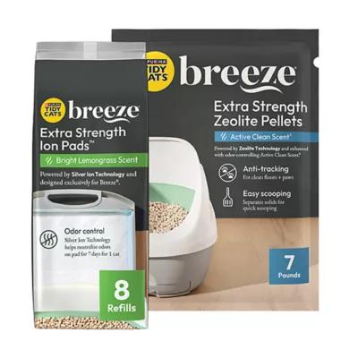 Product Purina® Tidy Cats Breeze Cat Litter Box Extra Strength Refill Bundle Pack Pads & Pellets - 7lb, 8 Ct