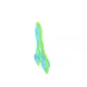 Product DuraForce JR Tiger Triangle Ring Dog Toy