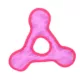 Product DuraForce Tiger Triangle Ring Dog Toy