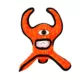 Product TUFFY® Red Horned Alien Dog Toy