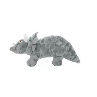 Product MIGHTY JR Dinosaur Triceratops Gray Dog Toy