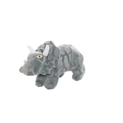 Product MIGHTY JR Dinosaur Triceratops Gray Dog Toy