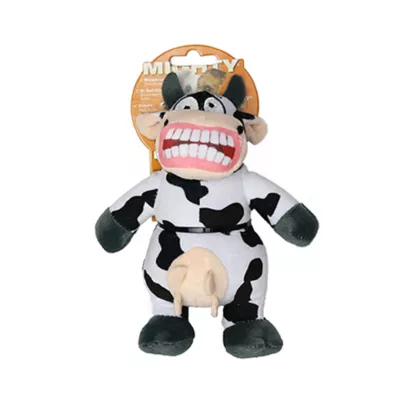 Product MIGHTY JR Angry Animals Cow Dog Toy