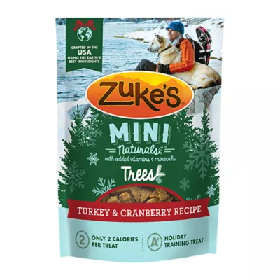 Product Zuke's Turkey Cranberry Flavored Trees Meaty Dog Treats 5 OZ