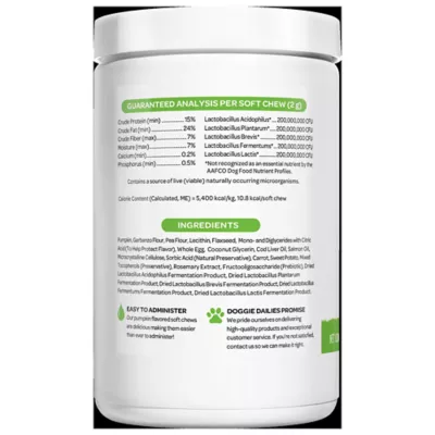 Product Doggie Dailies Pumpkin Advanced Probiotics