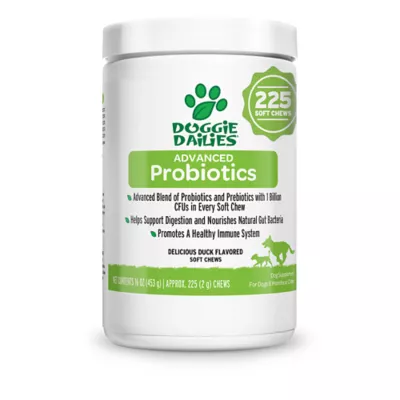 Product Doggie Dailies Duck Advanced Probiotic Chews 225 Ct