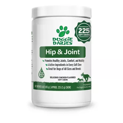 Product Doggie Dailies Peanut Butter Hip & Joint Chews 225 ct
