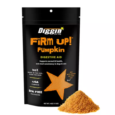 Product Diggin' Your Dog Firm Up! Pumpkin Super Supplement Stool Consistency for Dogs & Cats
