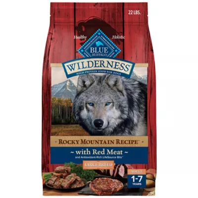 Product Blue Buffalo Wilderness Rocky Mountain Recipe Large Breed Adult Dog Dry Food - Red Meat, 22 lb