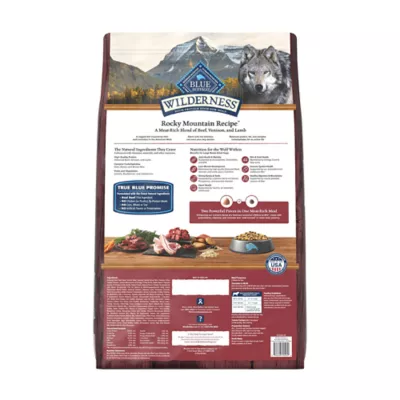 Product Blue Buffalo Wilderness Rocky Mountain Recipe Large Breed Adult Dog Dry Food - Red Meat, 22 lb