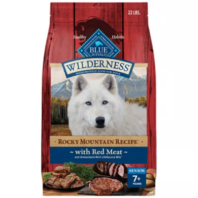 Product Blue Buffalo Wilderness Rocky Mountain Recipe Senior 7+ Dry Dog Food - Red Meat, 22 lb
