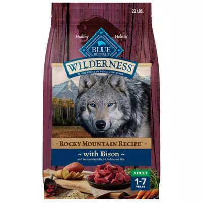 Product Blue Buffalo Wilderness Rocky Mountain Recipe Adult Dog Dry Food - Bison, 22 lb