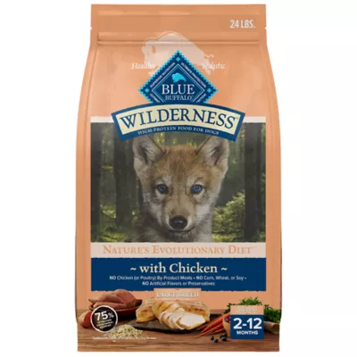 Product Blue Buffalo Wilderness Nature's Evolutionary Diet Large Breed Puppy Dry Dog Food - Chicken, 24 lb