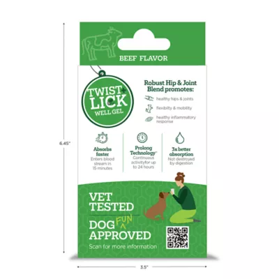 Product Vetality Twist + Lick Hip & Joint Supplement for Dogs, 2.3 oz