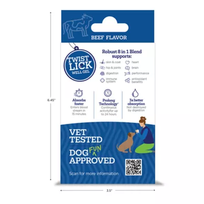 Product Vetality Twist + Lick 8in1 Supplement for Dogs, 2.3 oz