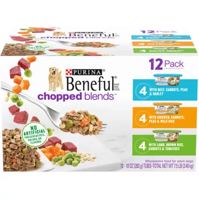 Product  Purina Beneful Chopped Blends 12 Variety Pack 12 Count 8.5 LB