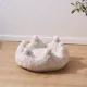 Product PetPals White Crown Cat Bed with Removable, Washable Bed