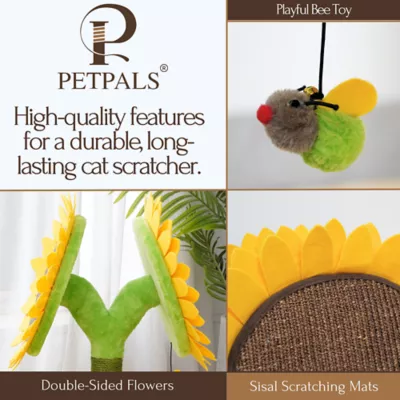 Product PetPals Double Bloom Cat Scratching Post