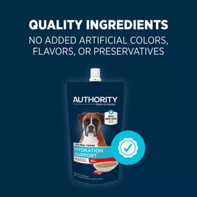 Product Authority Hydration Support Adult Dog Meal Topper - Beef Broth, 7 oz