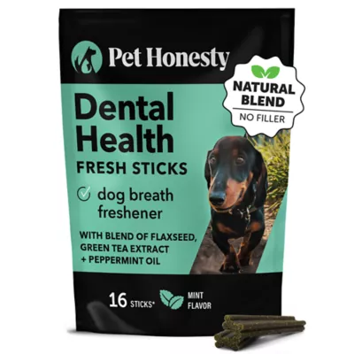 Product Pet Honesty Oral Hygiene Fresh Sticks for Dogs, Mint Flavored - 15 oz, 16 Count