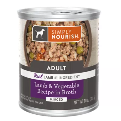 Product Simply Nourish Adult Wet Dog Food - Lamb & Vegetable in Broth, 10 oz