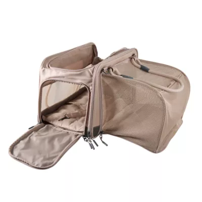 Product Top Paw Tan Expandable Pet Carrier - For Pets Up To 15 lbs