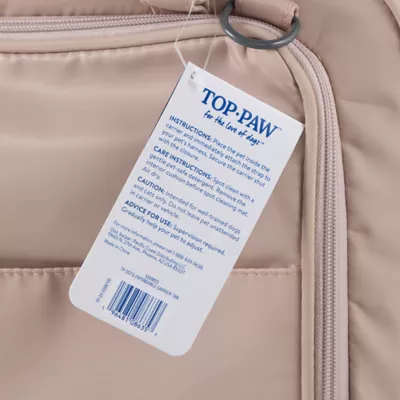 Product Top Paw Tan Expandable Pet Carrier - For Pets Up To 15 lbs
